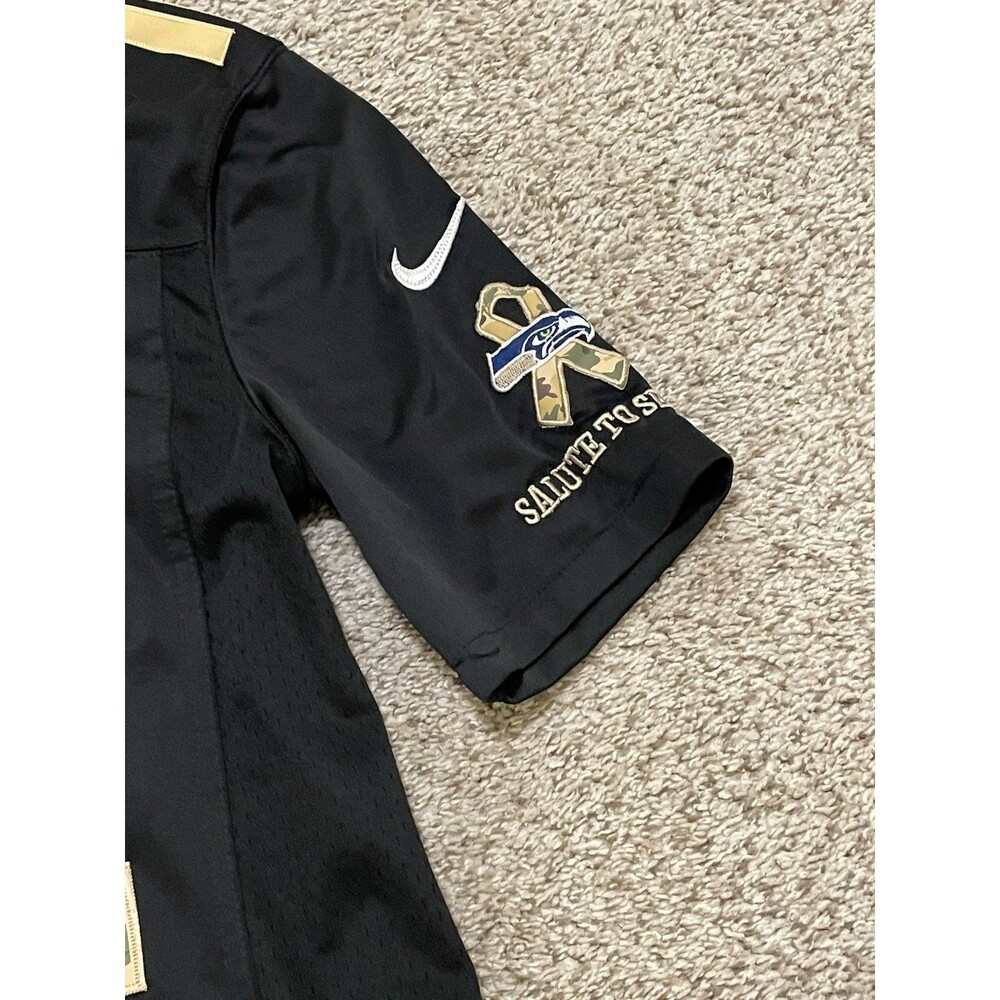 Nike On Field NFL Seattle Seahawks 12th Man Fan Jersey Men’s S Salute to Service - Picture 5 of 6